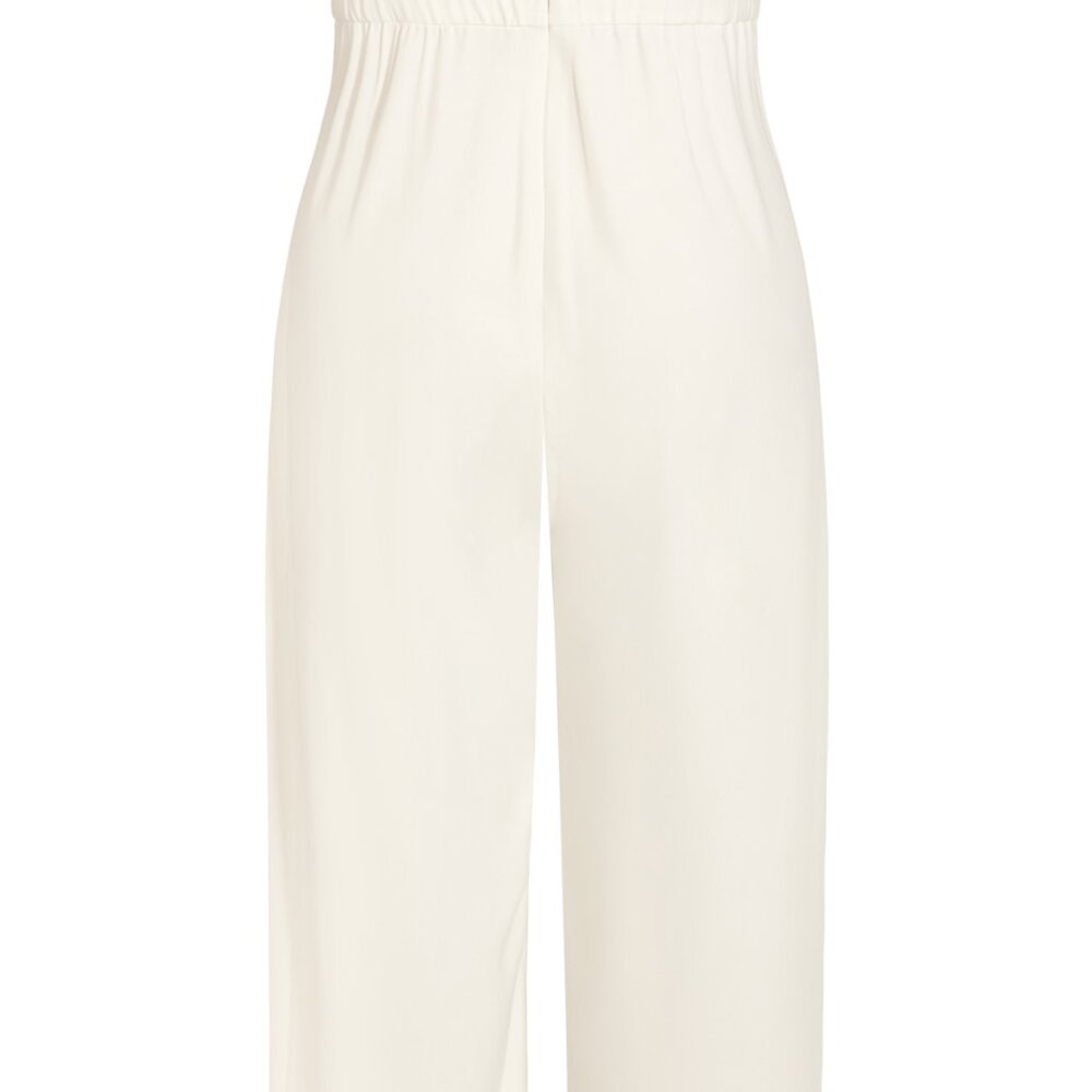 City Chic Attract Jumpsuit WHITE Size 20 - Picture 3 of 4